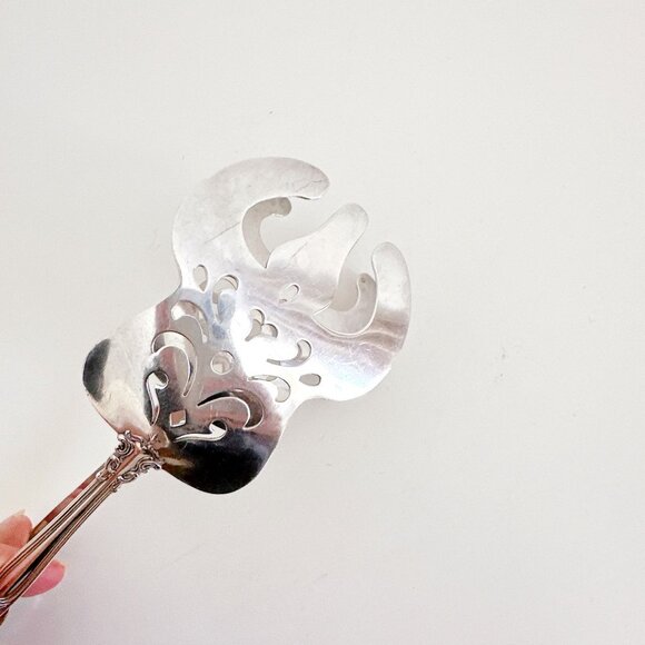 GORHAM STERLING SILVER ASPARAGUS TONGS 9" LONG CHANTILLY NO MONOGRAM - Picture 10 of 13